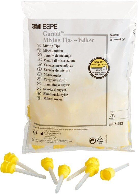 Garant L mengtips - Geel, 50 stuks