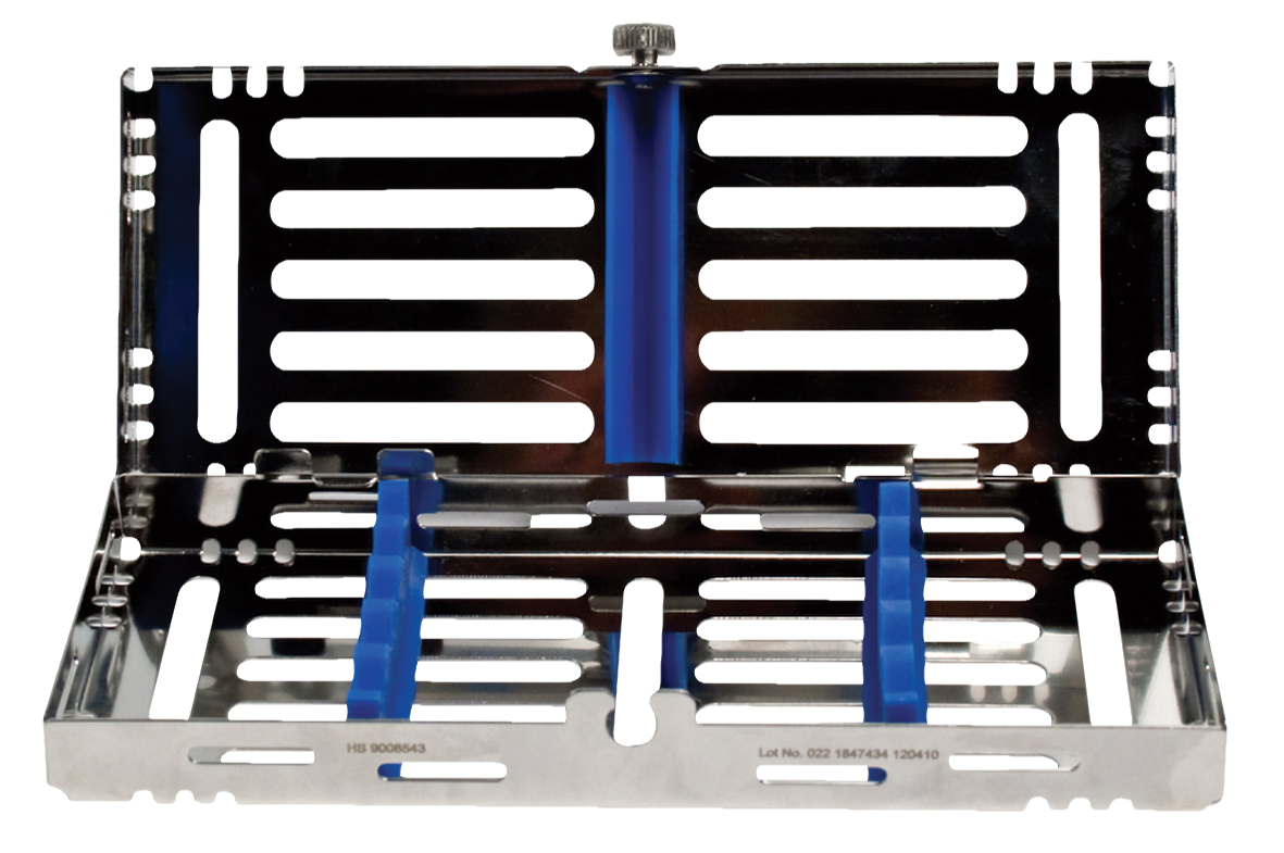 HS 5 Instrument Cassette Tray Blue - 182.5 x 72.5 x 32mm