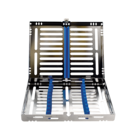 HS 10 Instrument Cassette Tray Blue - 182.5 x 145 x 32mm