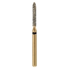 Maxima Gold Diamond Bur FG Super Coarse Beveled Cylinder G878-012SC 5/Pk