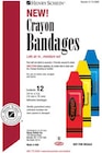 Strip Bandage Plastic 3/4x3" Crayon Sterile 100/Bx