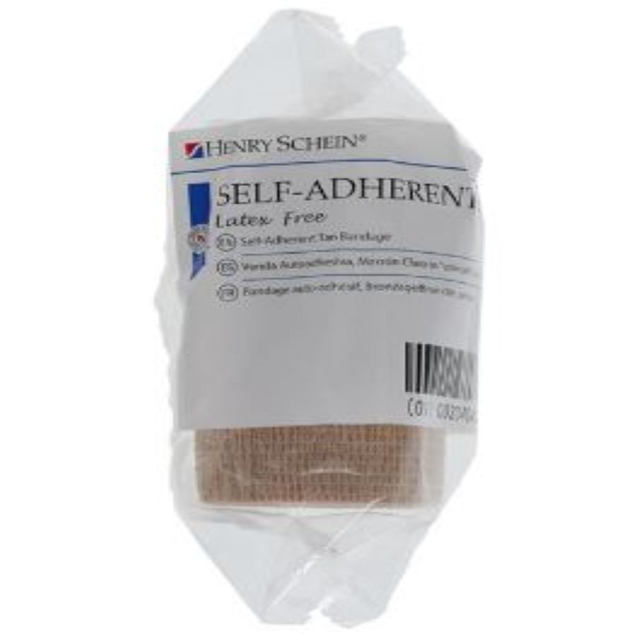 Self-Adherent Bandage Non-Woven Fabric 4"x5yd Tan Non-Sterile Ea
