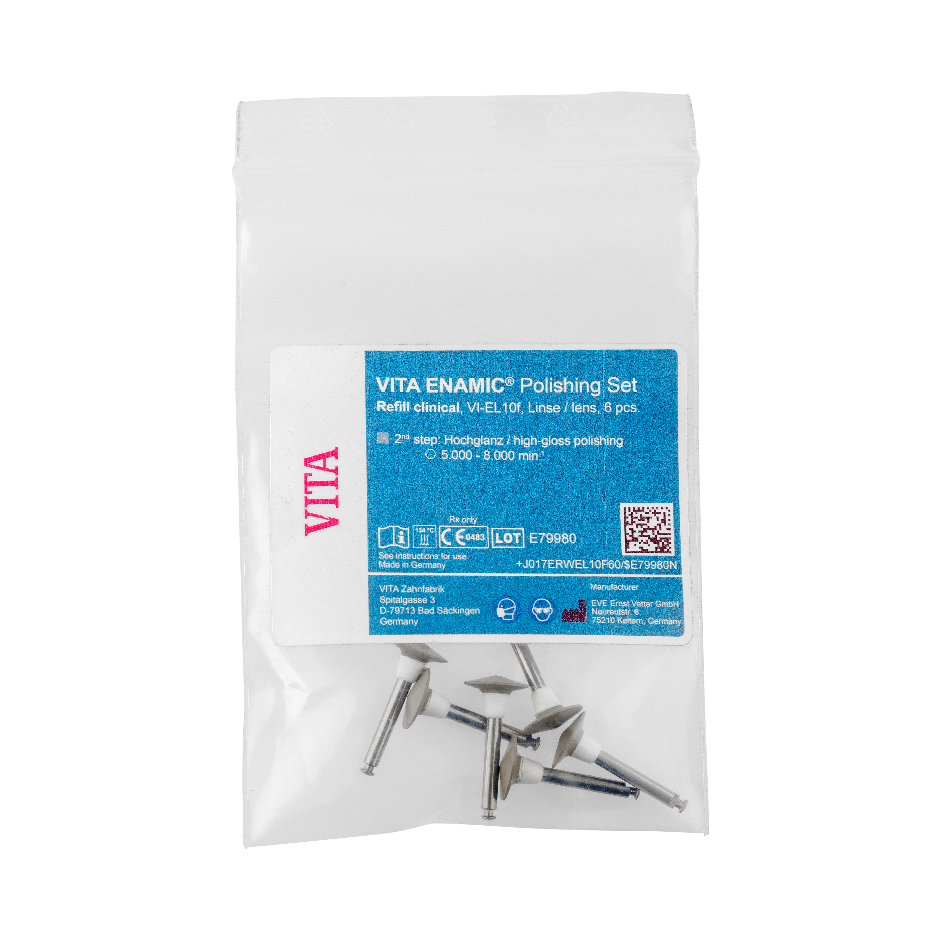 Enamic Clinical Polish Set Rfl Grey Knife Edge 6pk