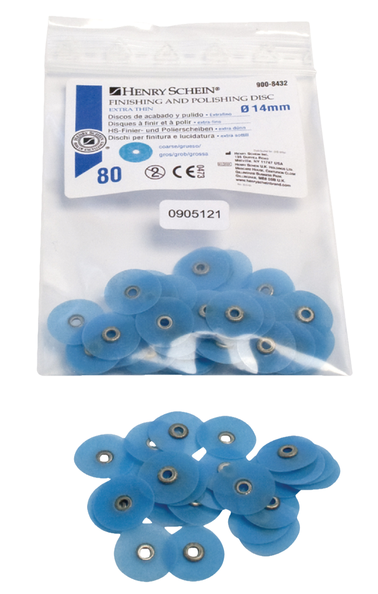 HS Finishing and Polishing Discs Extra Thin Refill 14mm Coarse 80pk