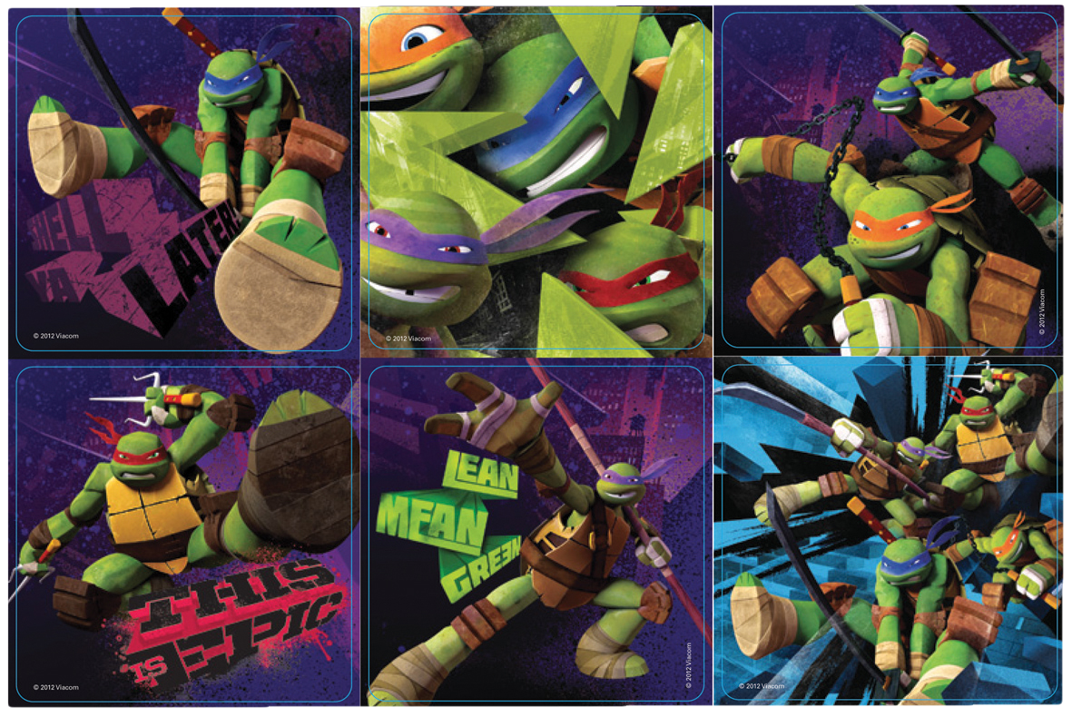 Stickers Teenage Mutant Ninja Turtles 100pk