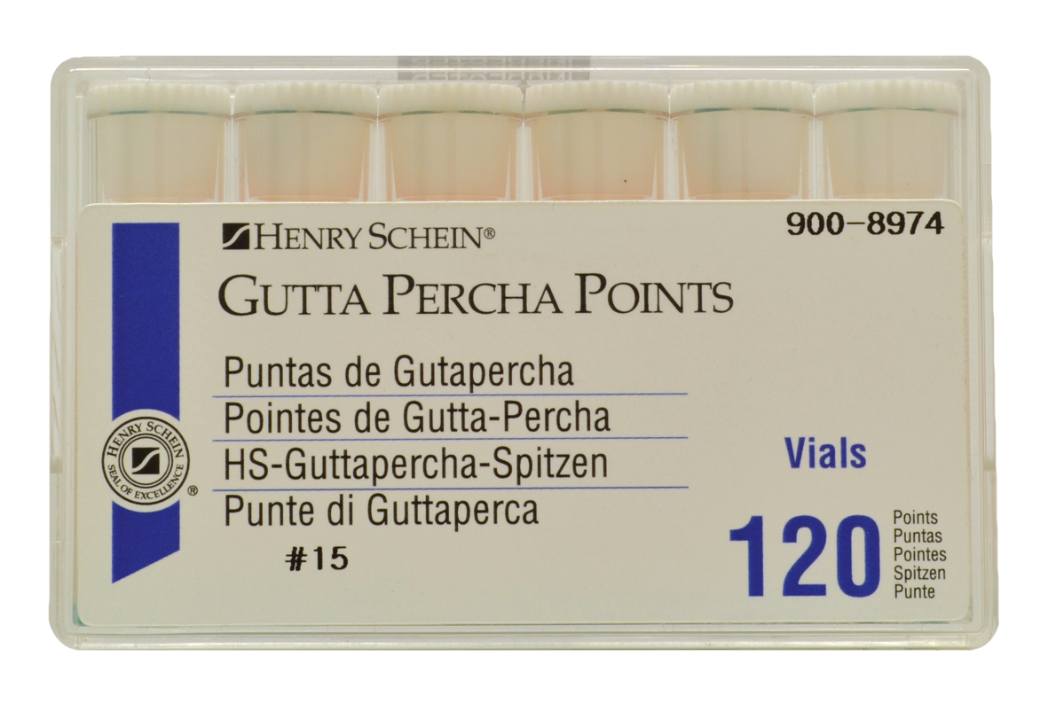 HS Gutta Percha Points Vials Size 15 6 x 20 pc vials