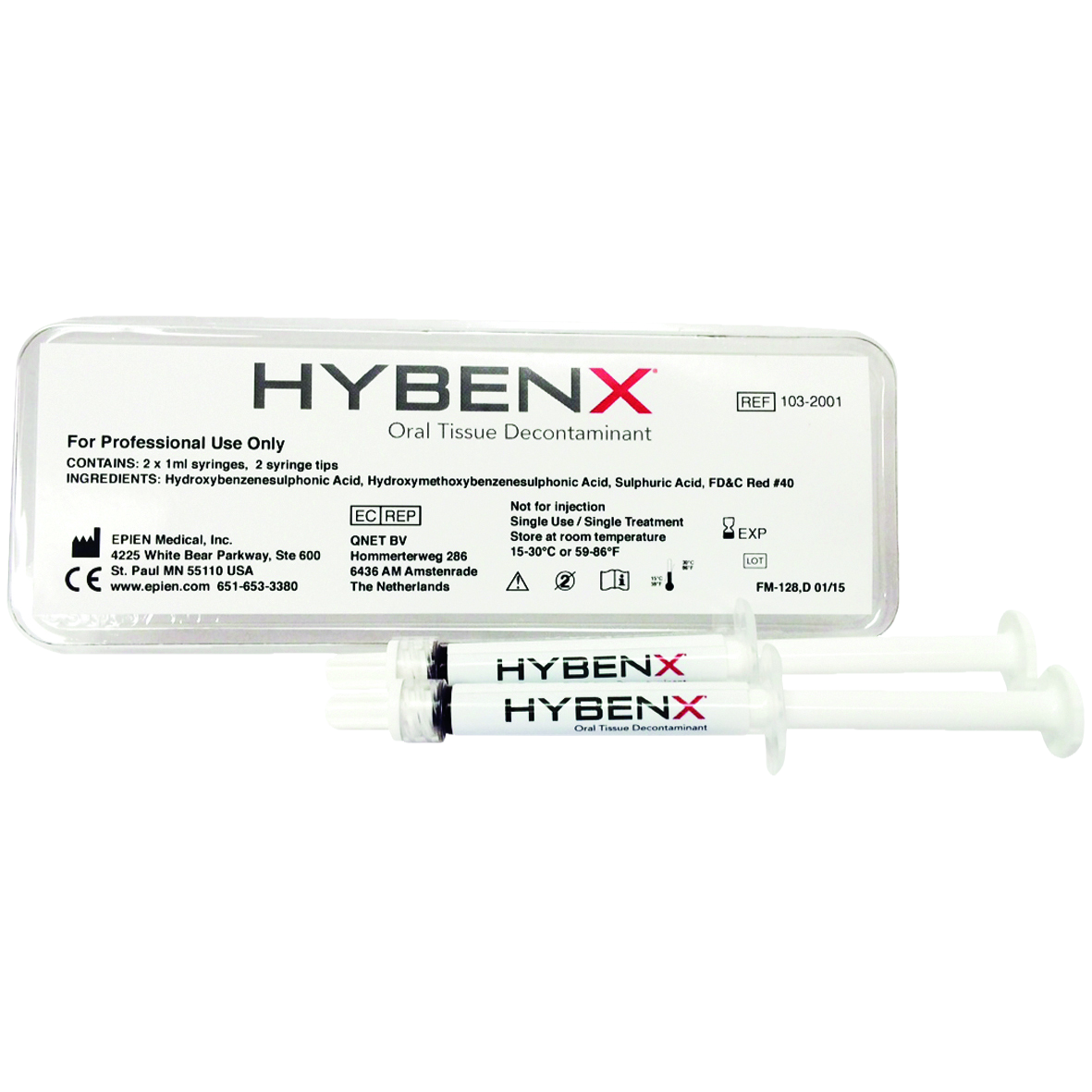 HYBENX Anti Biofilm Tissue Treatment Syr 1ml 2pk