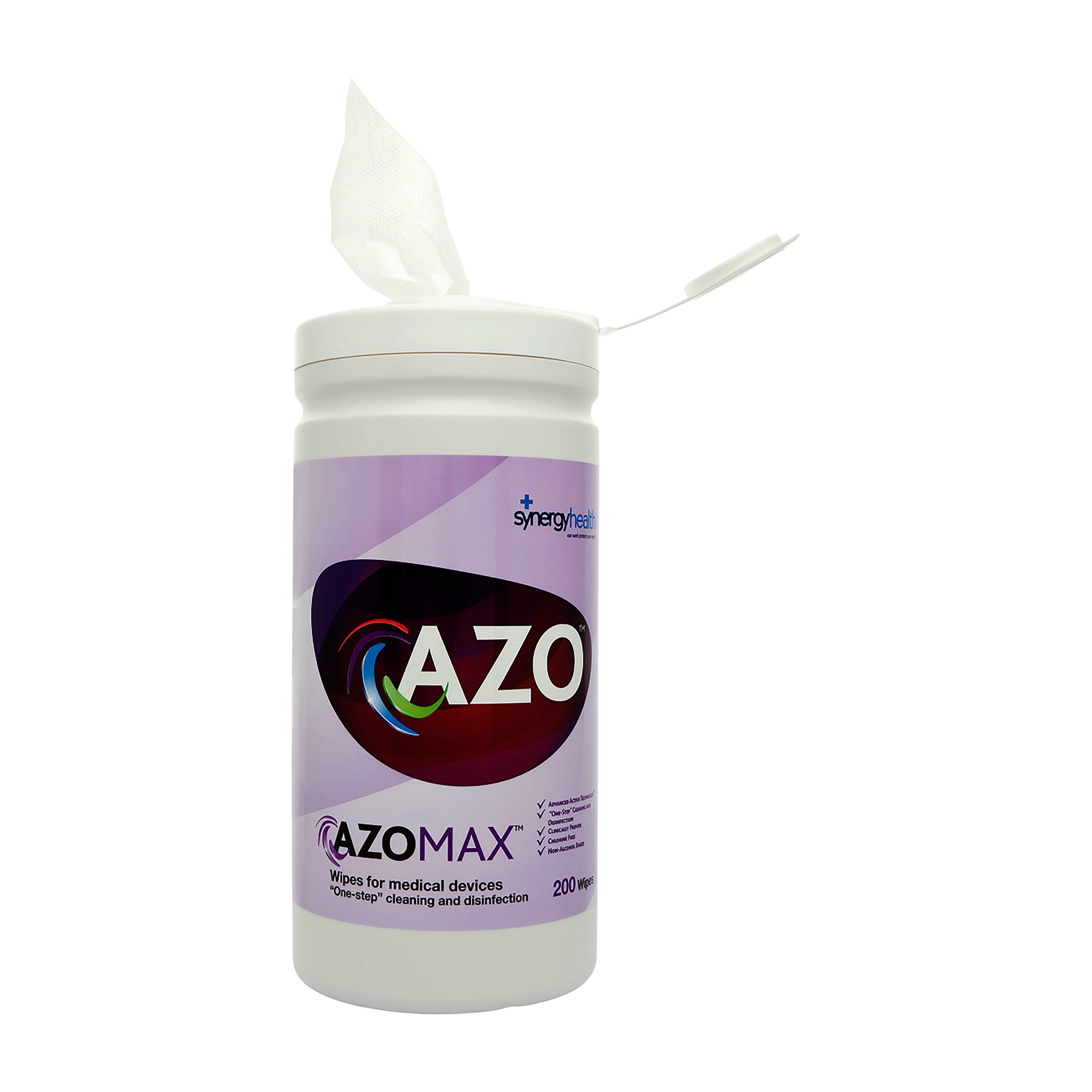 Azo Universal Cleaning & Disinfectant Wipes Canister 200pk