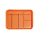 B-Lok Divided Tray Vibrant Orange