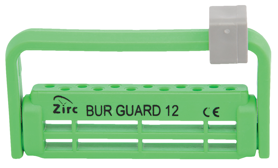 Steri-Bur Guard 12-Hole Vibrant Green