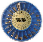 MiraPost Screw Posts Gold Plated Medium 1.5 mm 12/Pk