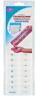 Pill Planner Plastic Monthly 11-1/8x3-3/8x1-1/8" Clear 3/Pk