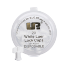 Luer Lock White Caps 20pk