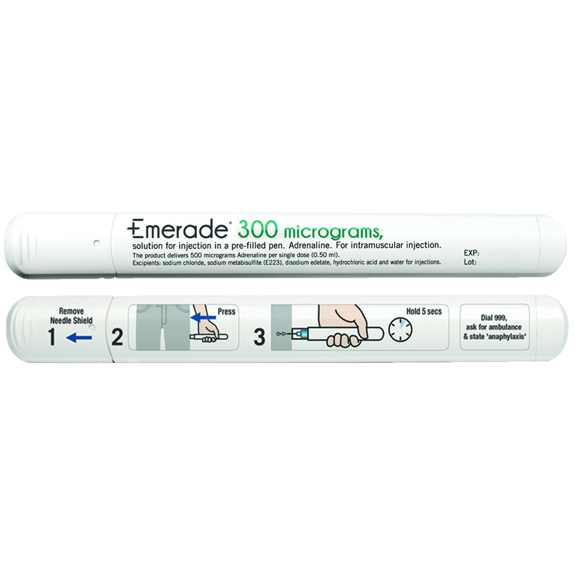 Emerade Auto-Injector 300mcg Adrenaline Tartrate