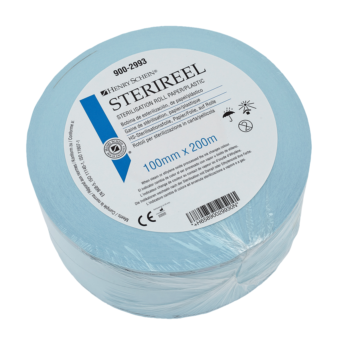 HS Sterireel Sterilisation Roll 100mm 200m