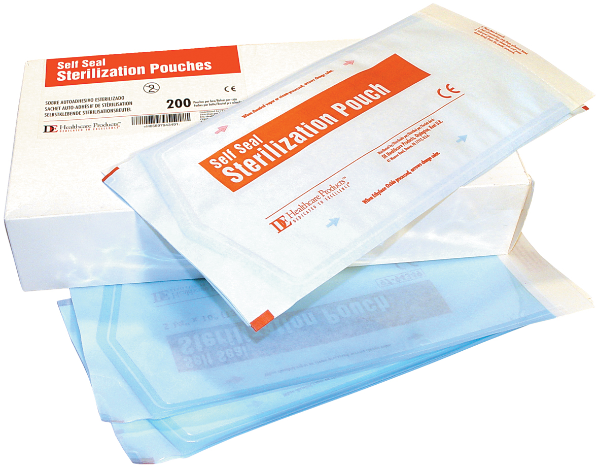 DEHP Sterilisation Selfseal Pouch 83x159mm 200pk