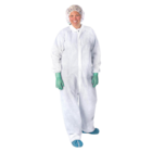 Staff Coverall Heavyweight Polypropylene 4X Large White 25/Ca