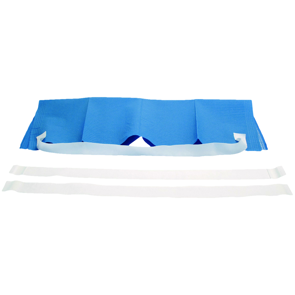 HS Disposable Bib Connector 250pk with adhesive tabs for securing bib to patient