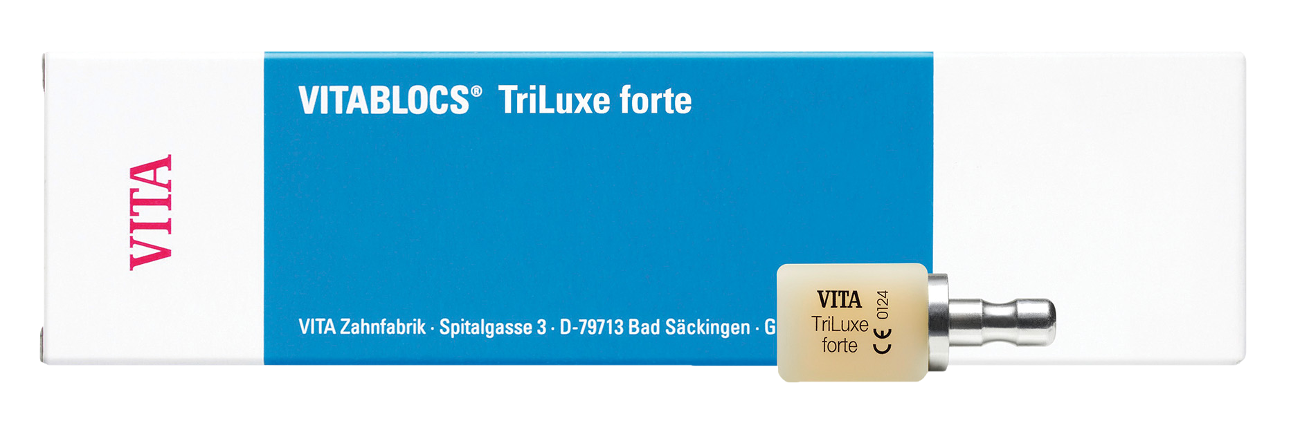 VITABLOCS Triluxe Forte CEREC/inLab Blocks Shade 1M2C Size TF-12 5pk