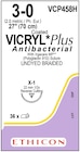 Coated Vicryl Plus Suture 3-0 27" Triclosan/Polyglactin 910 Brd X-1 Undyd 36/Bx