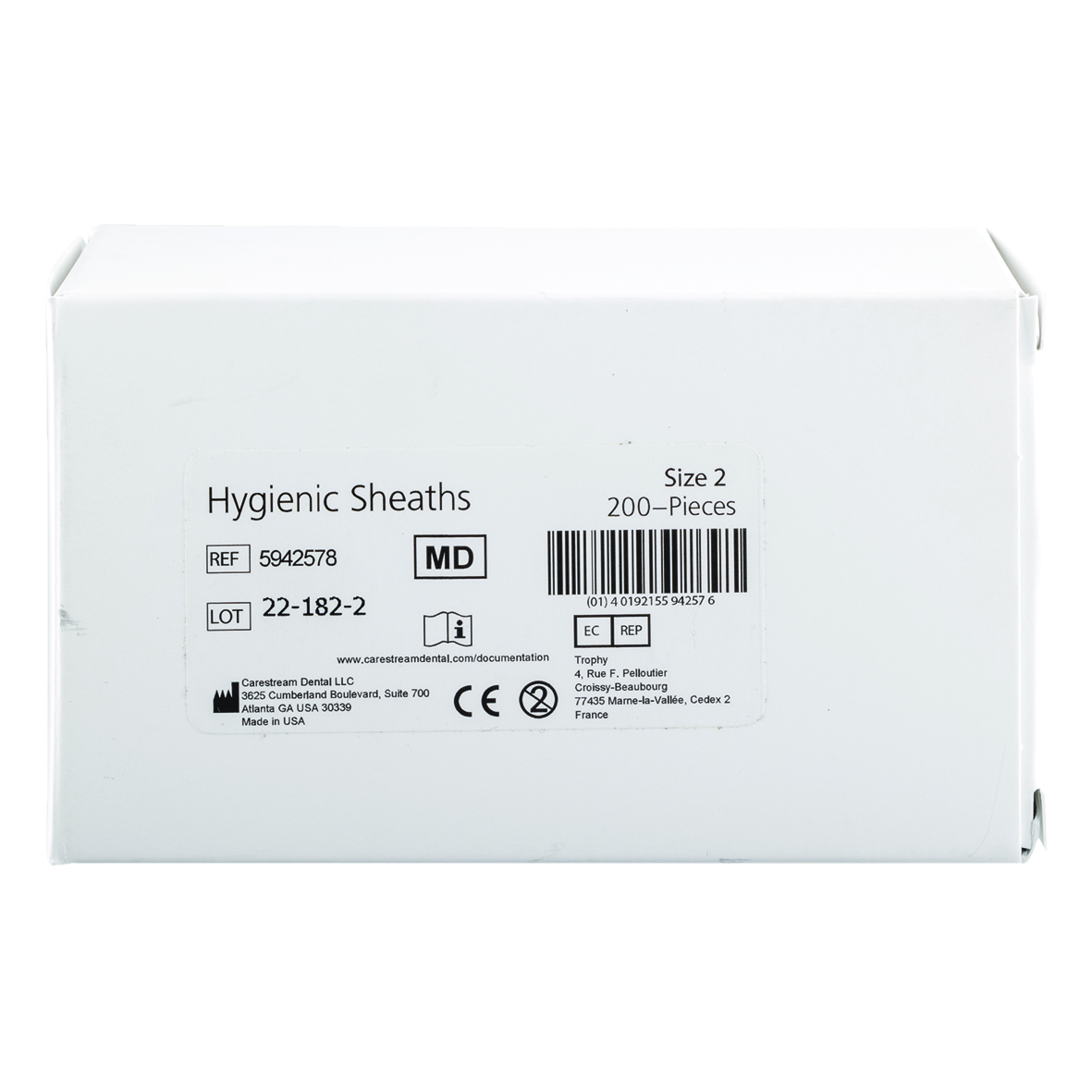 CS7200 Hygienic Sheaths Size 2 200pk