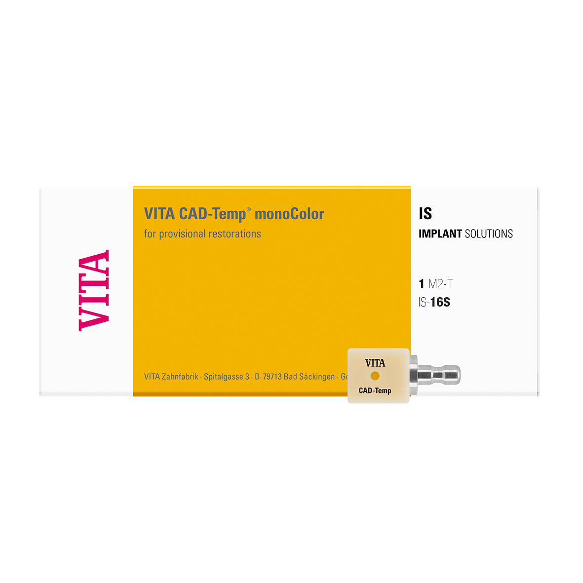 VITA CAD-Temp IS Block Shade 1M2T Size IS-16S 5pk