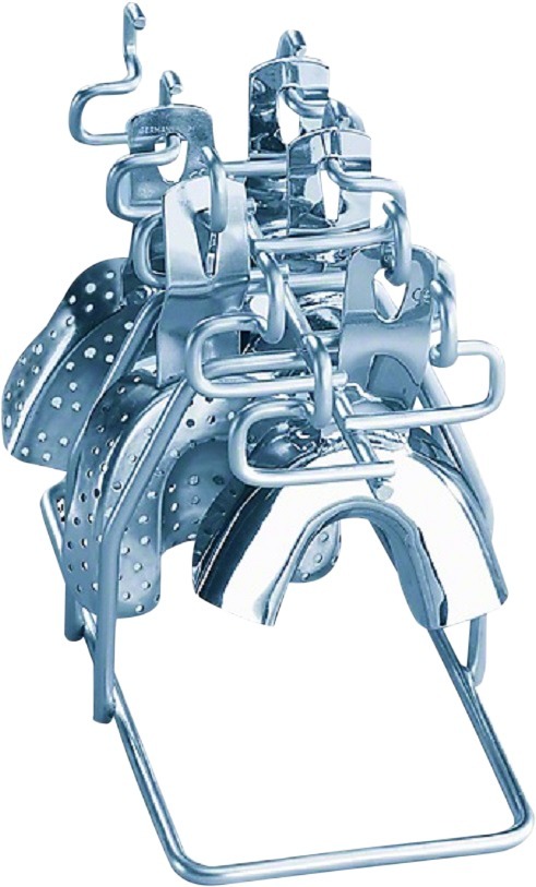 Inzetten en toebehoren voor Thermo-desinfector - Inzet voor 9 afdruklepels - E 522/1 (H 140, B 100, D 190 mm)