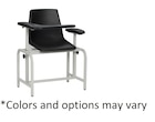 Blood Draw Chair Black Steel 300lb Capacity Ea