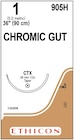 Gut Chromic Suture 1 36" Chromic Gut Mnflmnt CTX Undyd - Naturally Brn 36/Bx