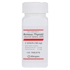 Armour Thyroid Tablets 3 Grain 180mg Bottle 100/Bottle Each