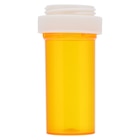 Medicine Vial Plastic 13 Dram Amber Reusable 275/Ca