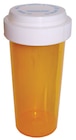 Medicine Vial Plastic 30 Dram Amber Reusable 195/Ca