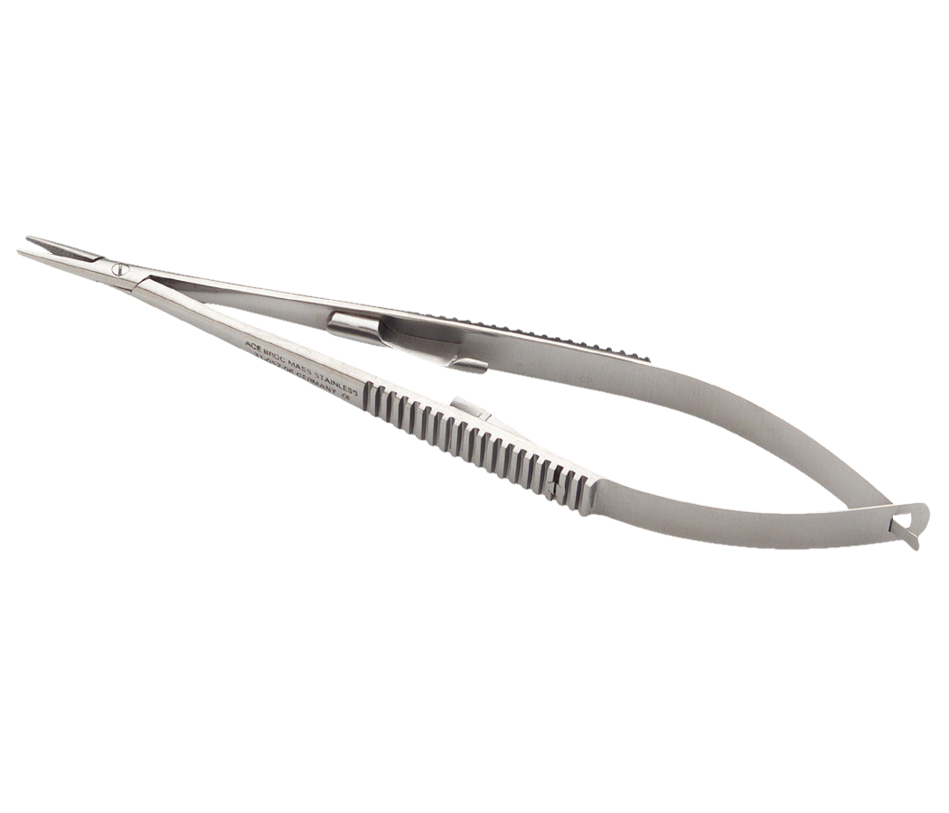 Needle Holder Castroviejo Straight Serrated 14cm