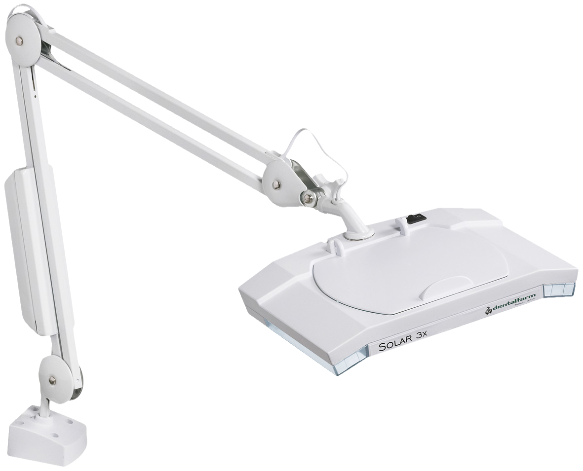 LED 3x Square Lamp w/Loupe