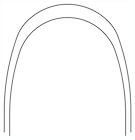 Archwire S/S Gold Pro Form Upper .014 50pk