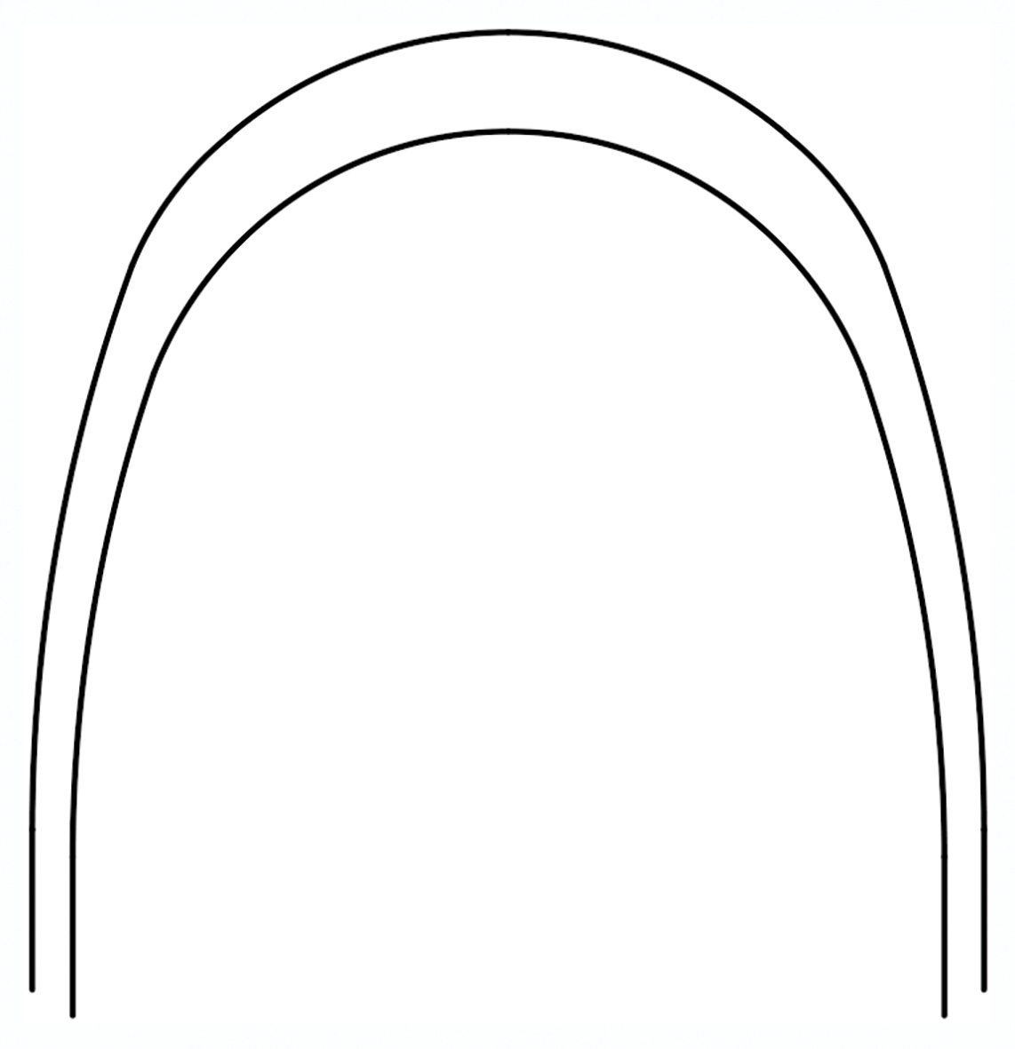 Archwire Stainless Steel Bright Pro Form Square 019x025 Upper 10pk