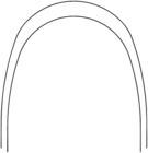 Archwire Nitanium Tooth Tone Plastic Coated Pro Form Arch 012 Upper 10pk