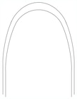Archwire Stainless Steel Bright Oval Arch Form III Shape .014 Lower 50pk