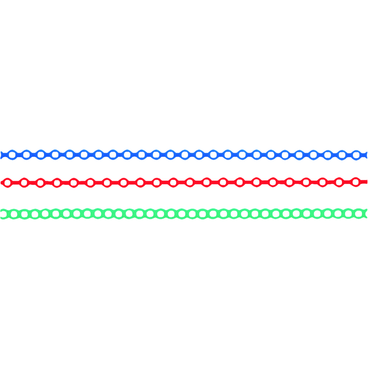 Chain Elastic 15ft Continuous Light Green