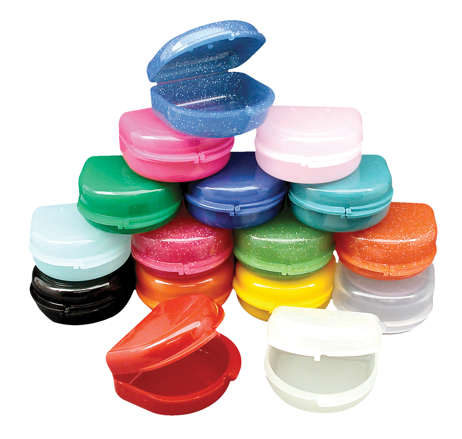 Retainer Cases Assorted Glow 25pk
