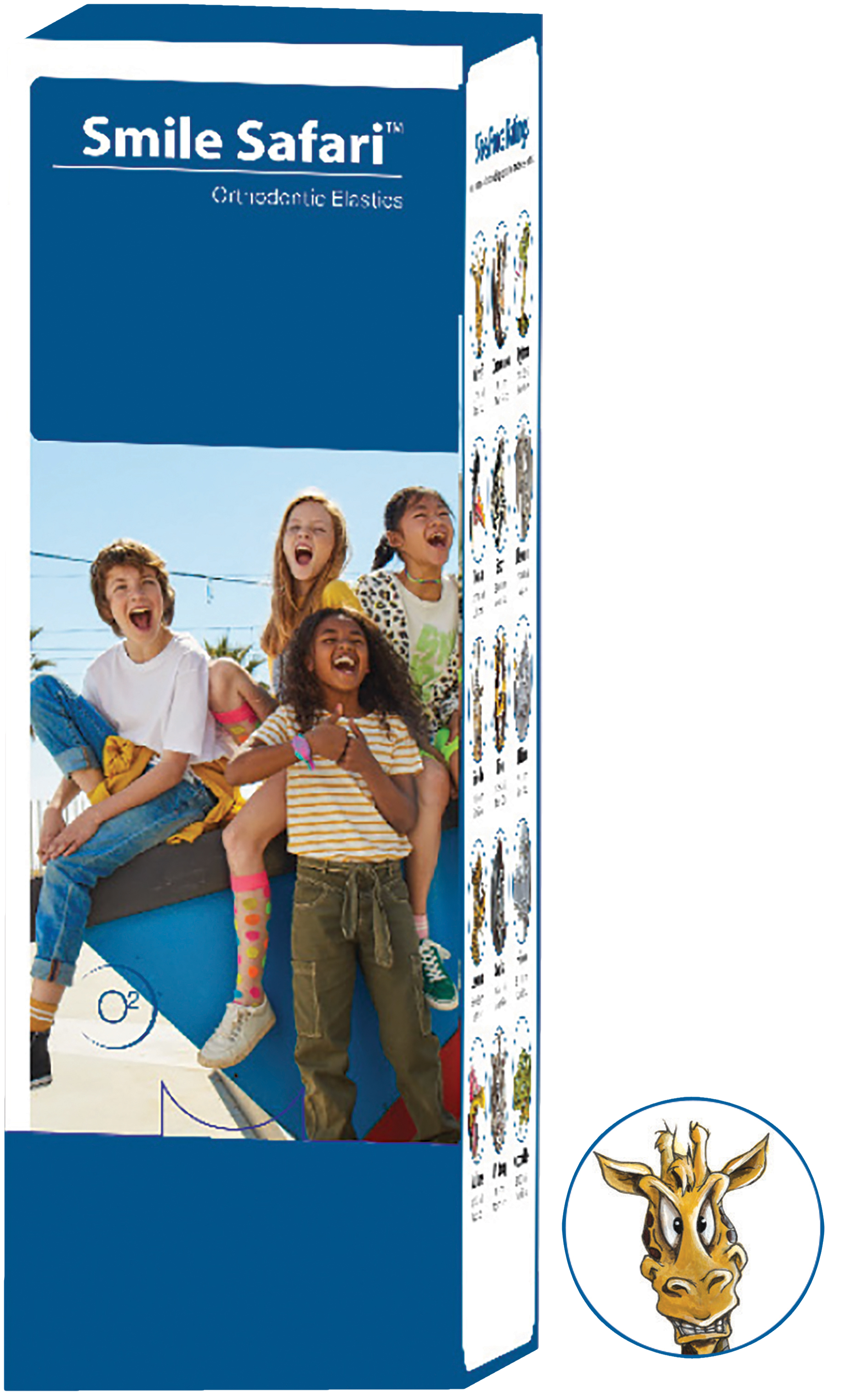 Smile Safari Elastic Light Purple Giraffe 2.5oz 3.2mm 50pk