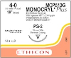 Monocryl Plus Suture 4-0 18" Triclosan/Polyglecaprone 25 Mnflmnt PS-2 Vio 12/Bx