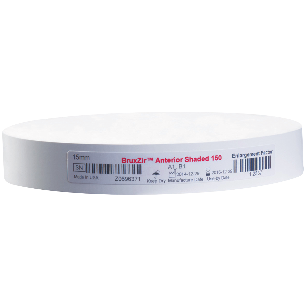 Bruixir Express Number Glidewell BruxZir Anterior 150 Z 98.5x20mm Disc 1166635 - Henry Schein - UK