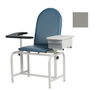 Blood Draw Chair Gray Steel 300lb Capacity Ea