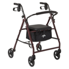 Basic Rollator 250lb Capacity 4-6" Wheels