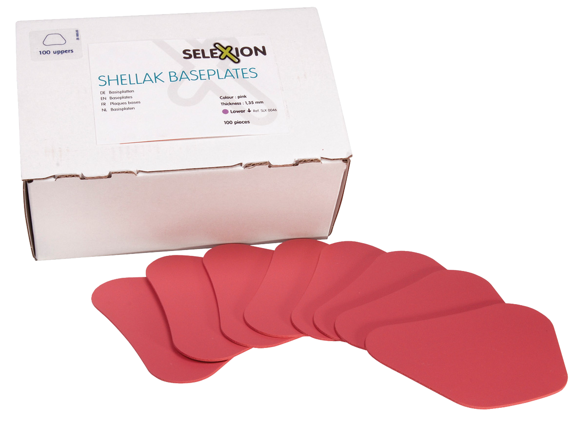 SLX Shellac Baseplates Pink Lower 100pcs