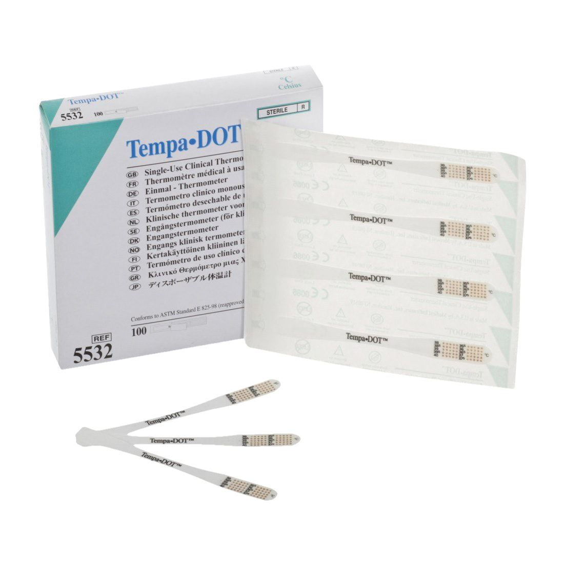 Tempa Dot Disposable Thermometer 100pk