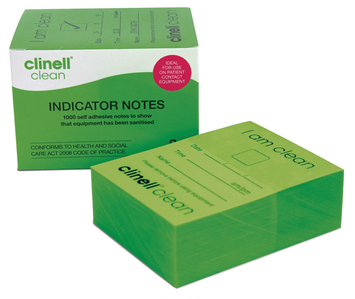Gama Healthcare Clinell Indicator Notes Green 4pk CON55701 - Henry ...
