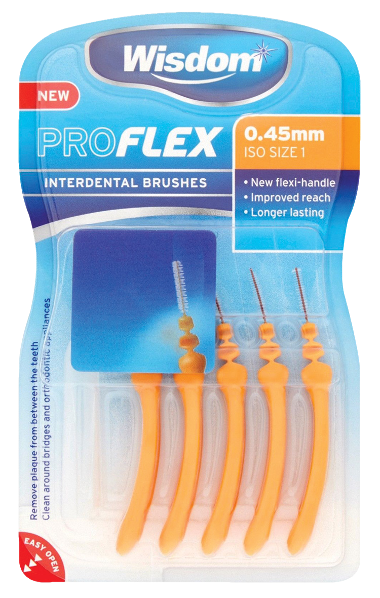 Pro Flex Interdental Brush Orange 0.45mm 5pk x 12
