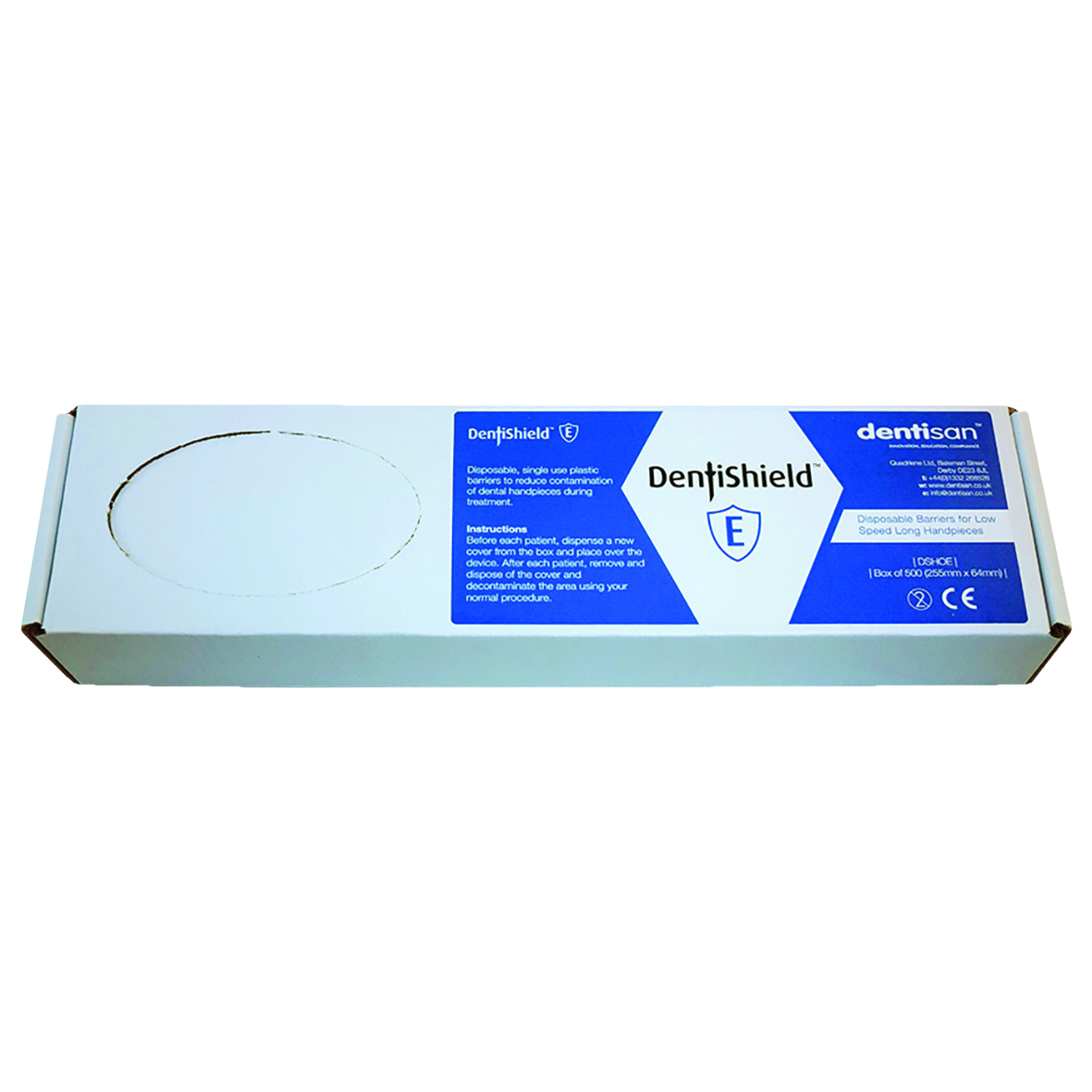 DentiShield E - Low Speed Long Handpieces 500pk - 255 x 64mm